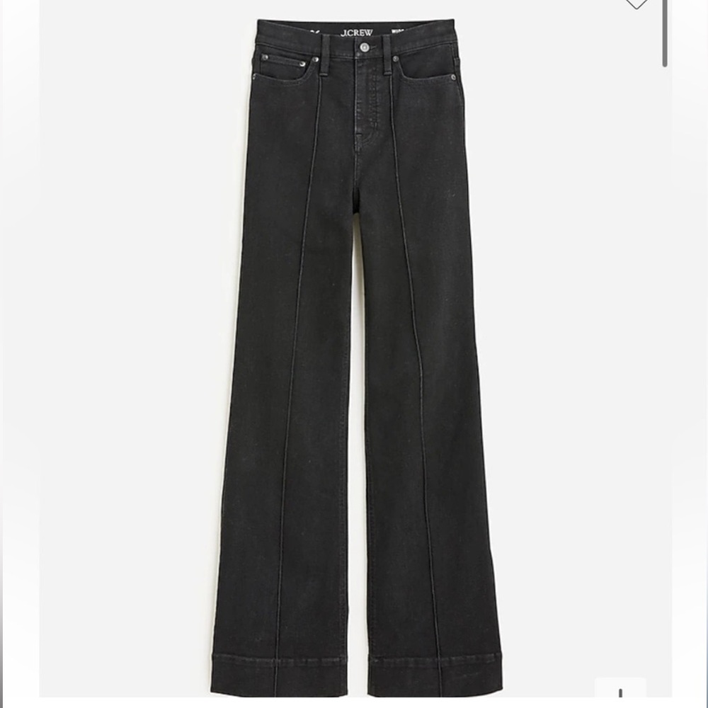 JCREW Pintuck Denim Trouser Pants